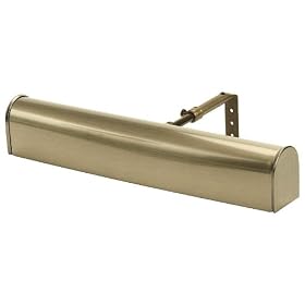 Advent Battery Operated Flourescent Antique Brass Picture Light
