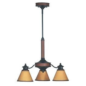Kenroy Home 90573ABL Ashland 3-Light Down Chandelier, Antique Black by Kenroy Home