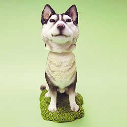 Mini Bobble Head Dog Siberian Husky