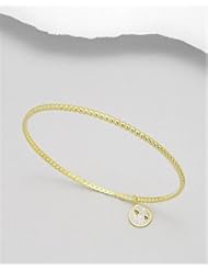 Heart Bangle Bracelet In 92.5 Sterling Silver