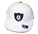 Oakland Raiders Black Logo White Hat / Cap