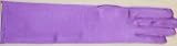 Imported 15 Inch Imported Shiny Spandex Purple Opera Wedding Prom Gloves
