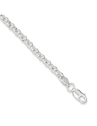 Sterling Silver 18in 4.75mm Half Round Belcher Necklace Chain. Metal Wt- 21.12g