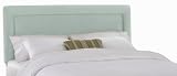 Skyline Furniture Addison Twin Velvet-Upholstered Border Headboard, Pool