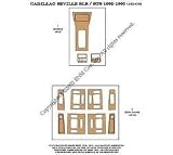 Cadillac Seville SLS, STS Dash Trim Kit 92-95 - 16 pieces - Light Blue Carbon Fiber