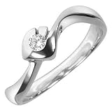 Forzieri 18K White Gold Solitaire Diamond Ring