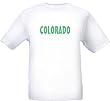 COLORADO - GREEN LETTERING - State-series - White T-shirt