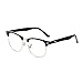 Shiratori New Vintage Fashion Half Frame Semi-Rimless Clear Lens Glasses golden