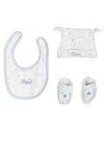 Bebini 3-Pc Layette Set with Cap, Booties & Bib
