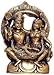 ShalinCraft God Vishnu & Goddess Luxmi Worship Statue Made in Brass 3.5 x 2.25 x 6.25 inches