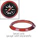 Flat Gauge Bezel 3-3/8 I.D Red