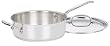 Cuisinart Chef's Classic Stainless 3-1/2-Quart Saute Pan with Helper Handle & Cover