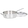 Cuisinart Chef's Classic Stainless 3-1/2-Quart Saute Pan with Helper Handle & Cover