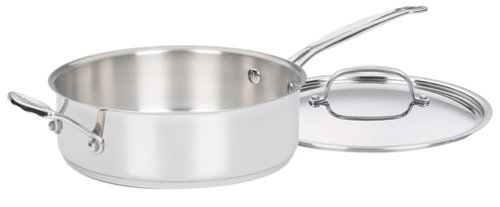 Childrens Toyshop  Kitchen & Housewares : Cuisinart Chef's Classic Stainless 3-1/2-Quart Saute Pan with Helper Handle & Cover