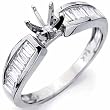 Diamond Engagement Ring, Semi-Mount Setting