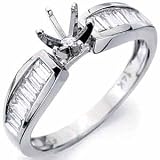 Diamond Engagement Ring, Semi-Mount Setting