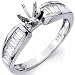 Diamond Engagement Ring, Semi-Mount Setting