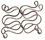 Old Dutch International 6 Bottle Scroll Wine Rack, Antique Copper