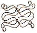 Old Dutch International 6 Bottle Scroll Wine Rack, Antique Copper