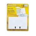 Rolodex(R) Slotted Business File Cards, 2 5/8in. x 4in., White Refills, Pack Of 40