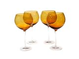 Certified International Dark Amber 28-ounce Red Wine ,Set of 4