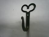 Wrought Iron Hook - Medium Split Heart -Hand Made