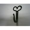 Wrought Iron Hook - Medium Split Heart -Hand Made