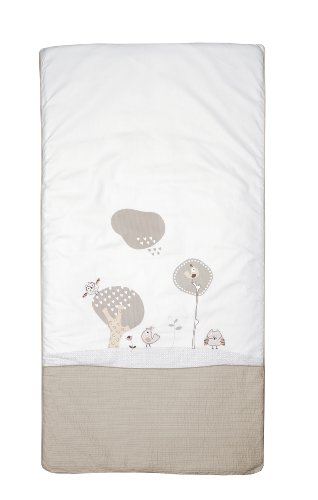 Imagen principal de Petit Praia Max E1985500 - Colcha cuna 70 x 140, color beige y blanco