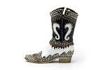 Swarovski Crystal Black, White & Brown Boot