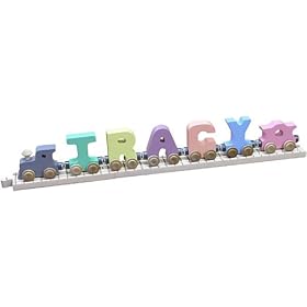 5 Letter Pastel Name and Track to Fit by NameTrain