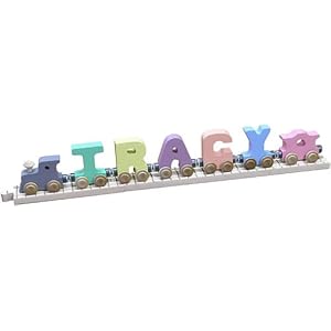 5 Letter Pastel Name and Track to Fit by