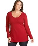 Calvin Klein Jeans Plus Size Scoop-Neck Babydoll Sweater