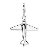 Sterling Silver 3-D Swarovski Crystal Airplane w/Lobster Claw Clasp Clasp Charm