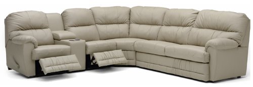 sofa set, Palliser Dorado Leather Sectional Set with Sofa Bed - Configuration D