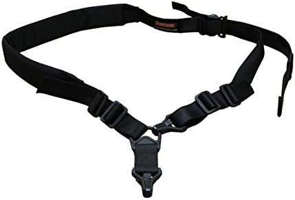 AlienTACS CQC Transformer Wide Padded Quick Adjust 2 point 1 1/4" gun Sling Vtac MS3 MS4 compatible (Black, Sling &amp; MS3 Adapter)