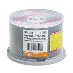 635127 - Maxell 4x DVD-R Media - 4.7GB - 50 Pack