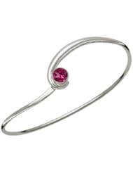 Ed Levin, Gem Elegance Bracelet, Rhodolite Garnet, .925 Sterling Silver & 14K Gold, Sizes S - L