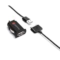 Griffin GC23095 PowerJolt Flat Car Charger for iPod / iPhone / iPad, 2 Amp