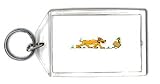 Keychain with animals, bird, animal, dog