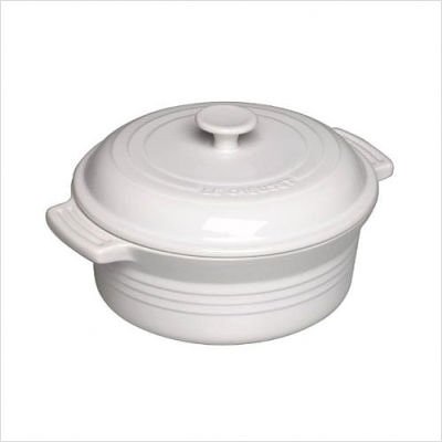Le Creuset Stoneware 4-Quart Casserole White