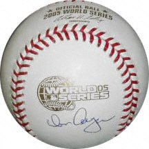 Buy Don Cooper Autographed 2005 World Series Baseball with 05 WS Champs Inscription by Schwartz Sports