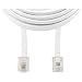 AXIS 4C 25 Foot Modular Line Cord (XPA51 4C 25FT WT GOLD BLISTER PACKED, White)