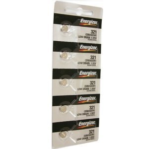 5 321 Energizer Watch Batteries SR616SW Battery Cell (5 Batteries Per Pack)
