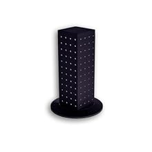 Azar 700220-BLK 4-Sided Revolving Pegboard Counter Display, Black