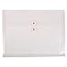 JAM PAPER Plastic Envelopes with Button & String Tie Closure - Letter Booklet - 9 3/4 x 13 - Clear - 12/Pack