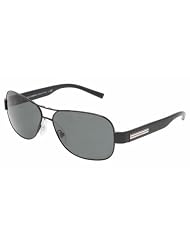 Dolce & Gabbana Mens 2076 Silver White Frame Grey Gradient Lens Metal Sunglasses, 61mm by Dolce & Gabbana