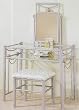 Pewter Finish Vanity Set