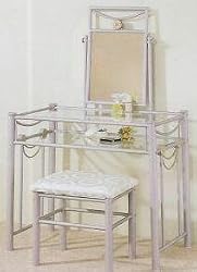 Pewter Finish Vanity Set