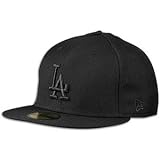 Dodgers New Era 59Fifty MLB League Basic - Men's ( sz. 7 1/2, Black : Dodgers )