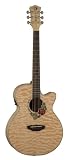 Luna Flora Rose Acoustic Electric Guitar (FLORSE)